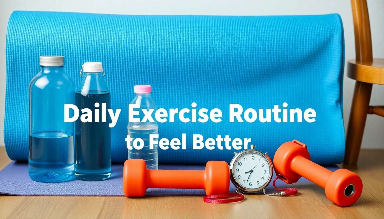 Routine d'exercices quotidienne pour se sentir mieux