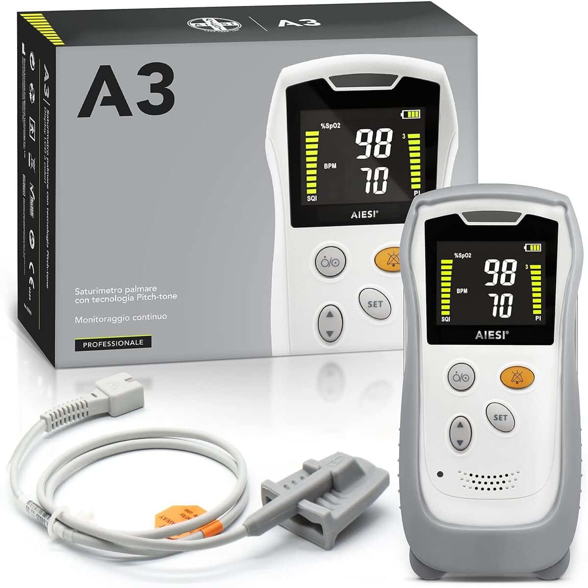 Test de l'oxymètre palmaire AIESI A3 : précision et robustesse