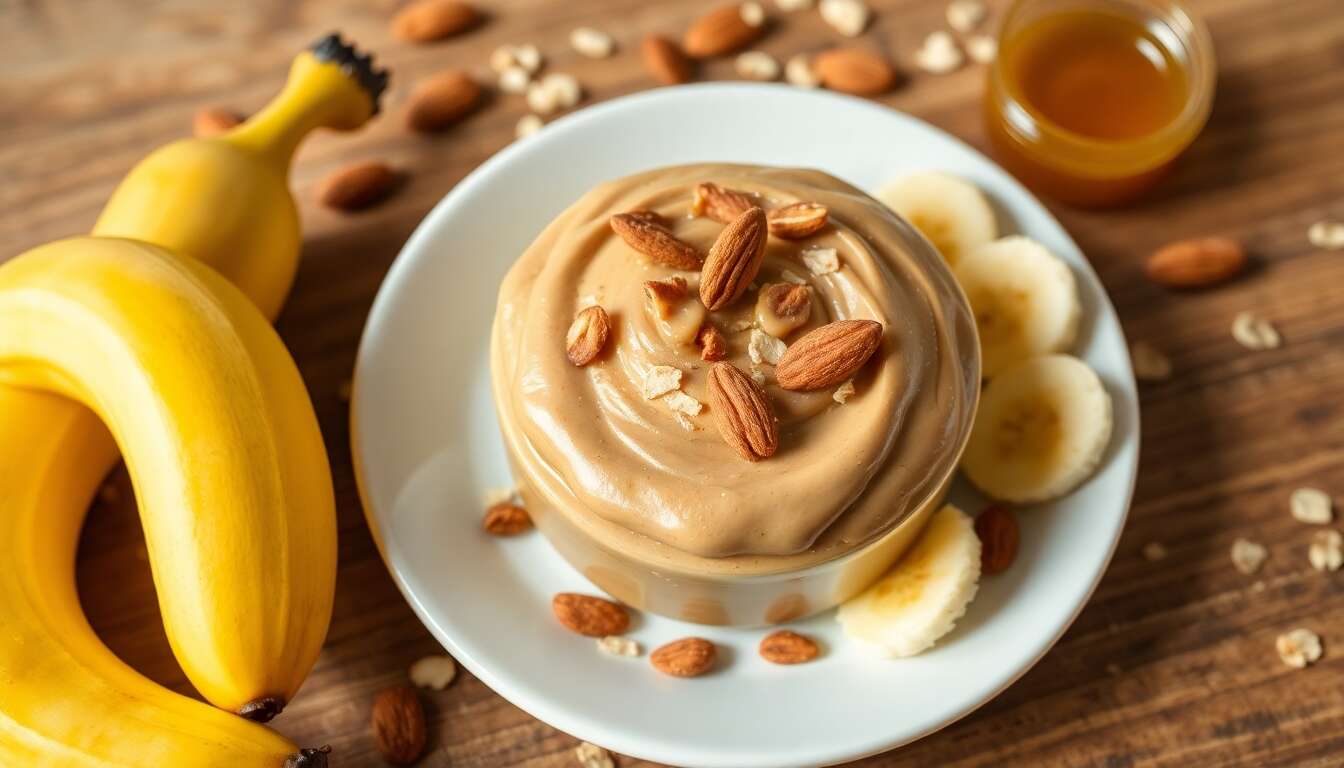 Collation minceur : banane et purée d'amande