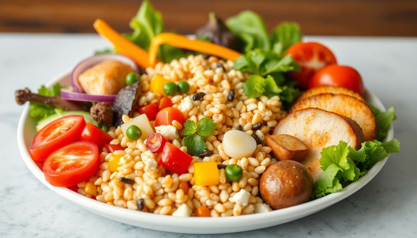 L'art de composer une assiette colorée et nourrissante