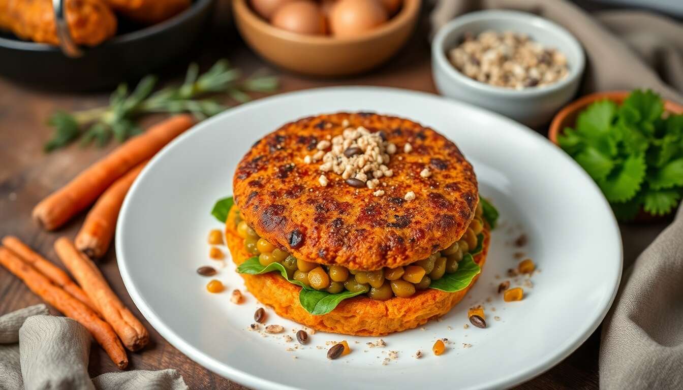 Burger minceur à la patate douce : recette saine et gourmande