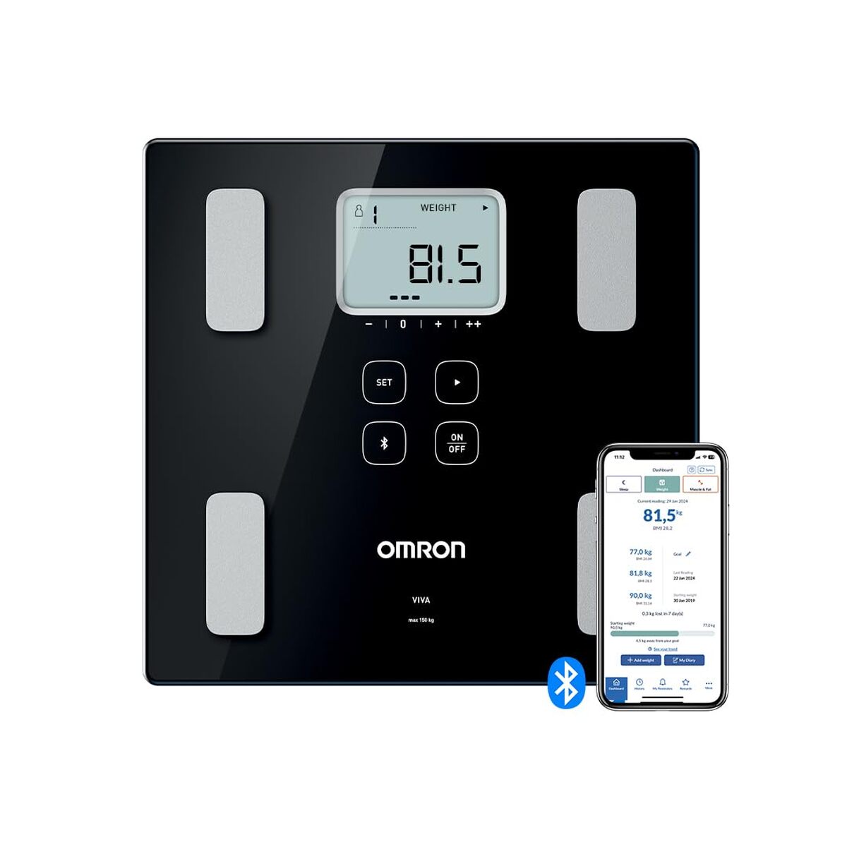 Test du pèse-personne intelligent Bluetooth OMRON VIVA : analyse complète du corps