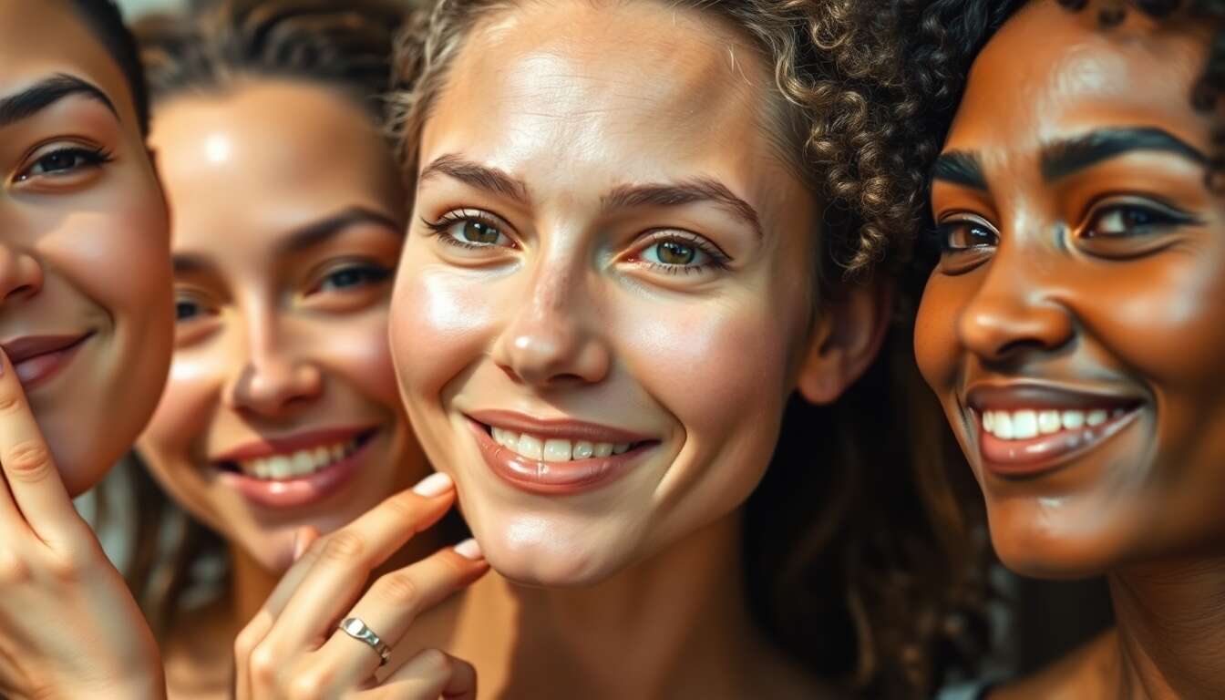 Routine quotidienne pour une peau éclatante