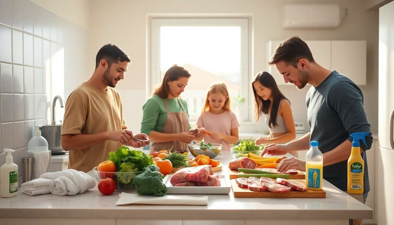 Principes de base pour réduire le risque d'infections alimentaires