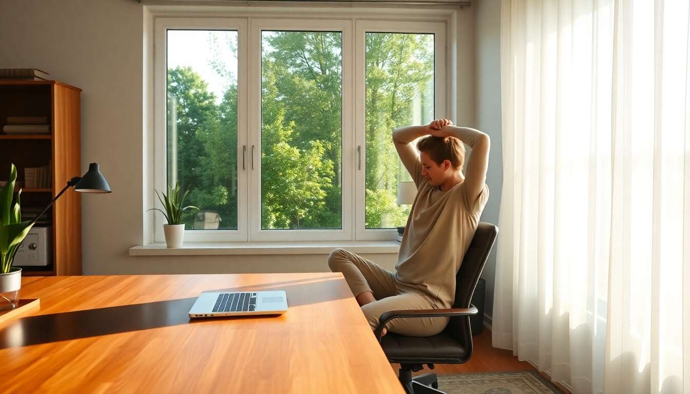 Télétravail : 3 exercices pour soulager les douleurs devant l'ordinateur