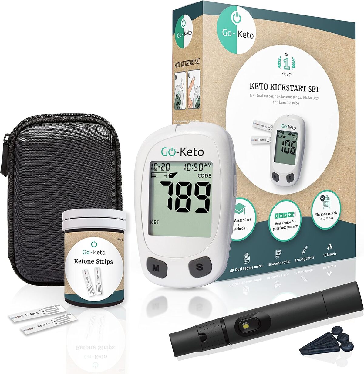Test du Go-Keto Kickstart Set : mesureur de cétones portable