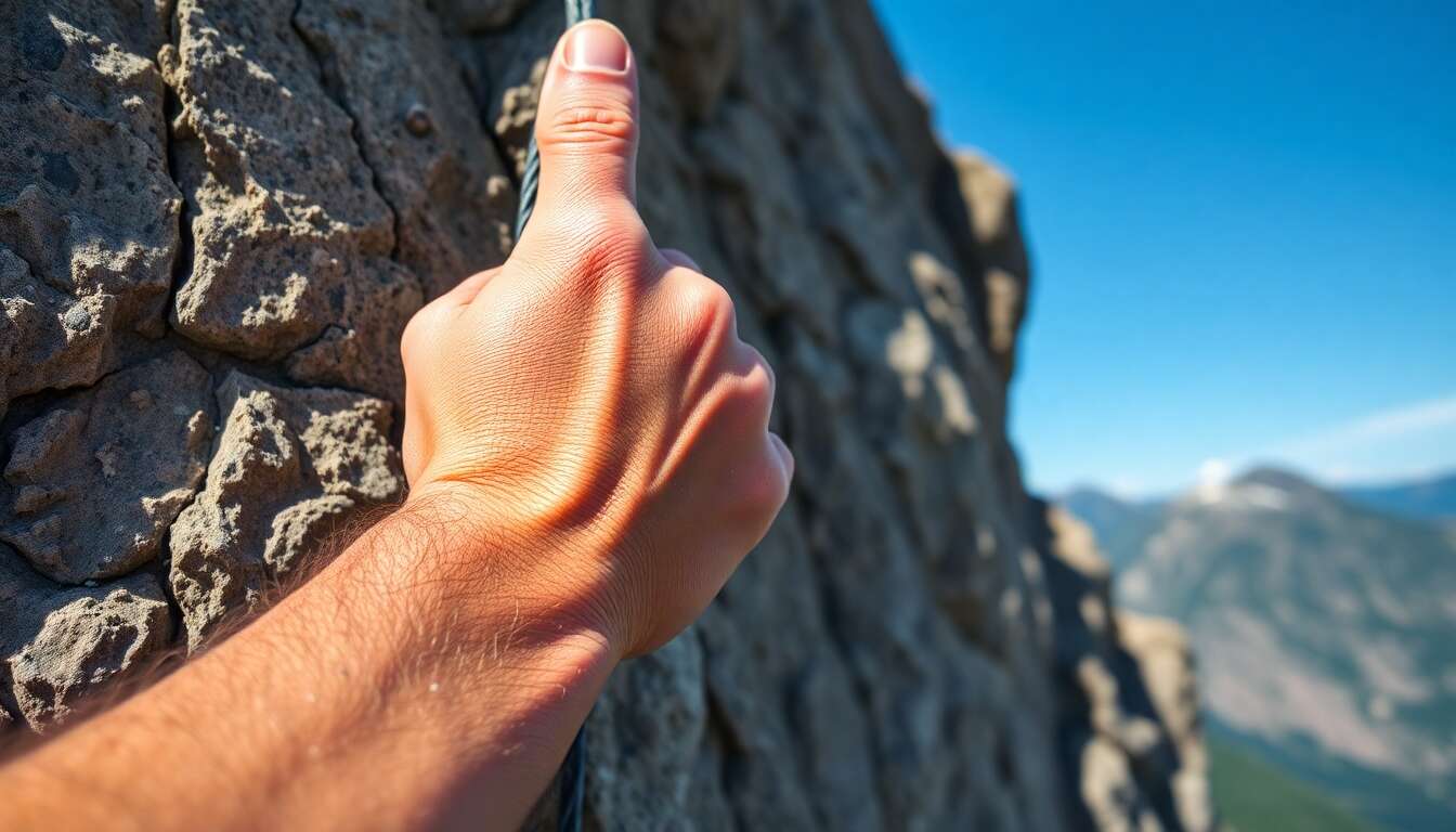 Causes fr&eacute;quentes des blessures aux doigts en escalade