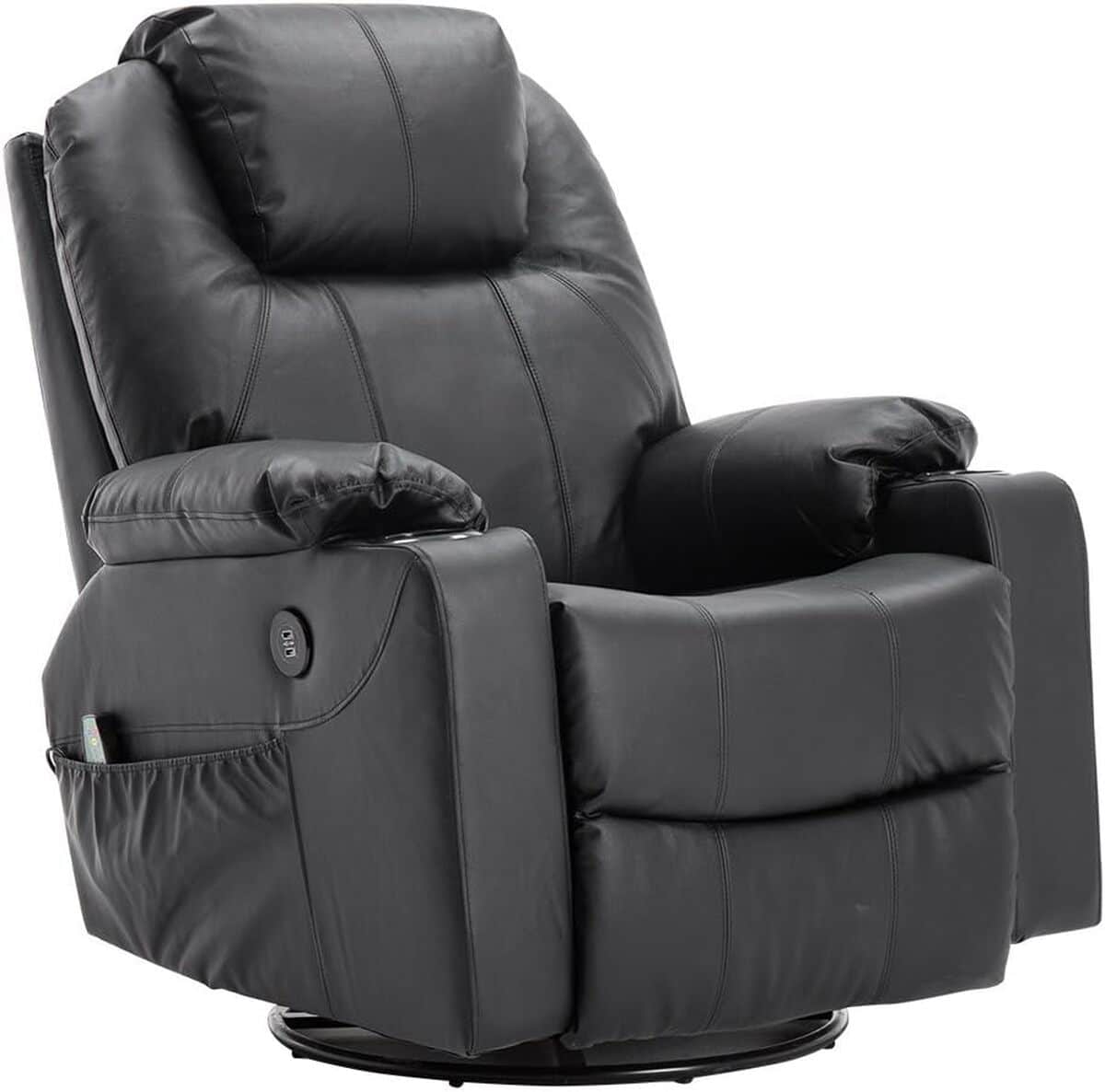 Test du fauteuil de massage MCombo en cuir pivotant USB