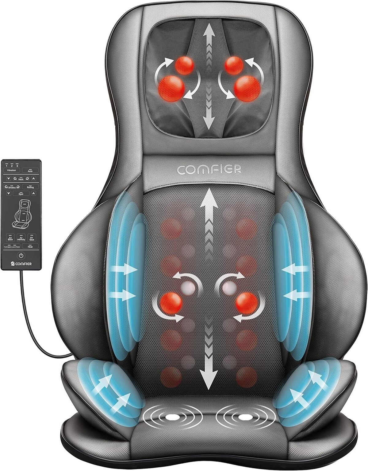 Test : siège massant shiatsu Comfier avec compression et chaleur