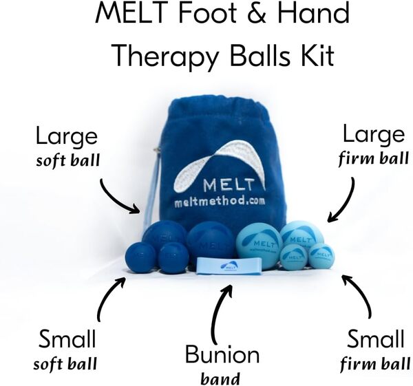 MELT Kit de balle thérapeutique pour les pieds et les mains
