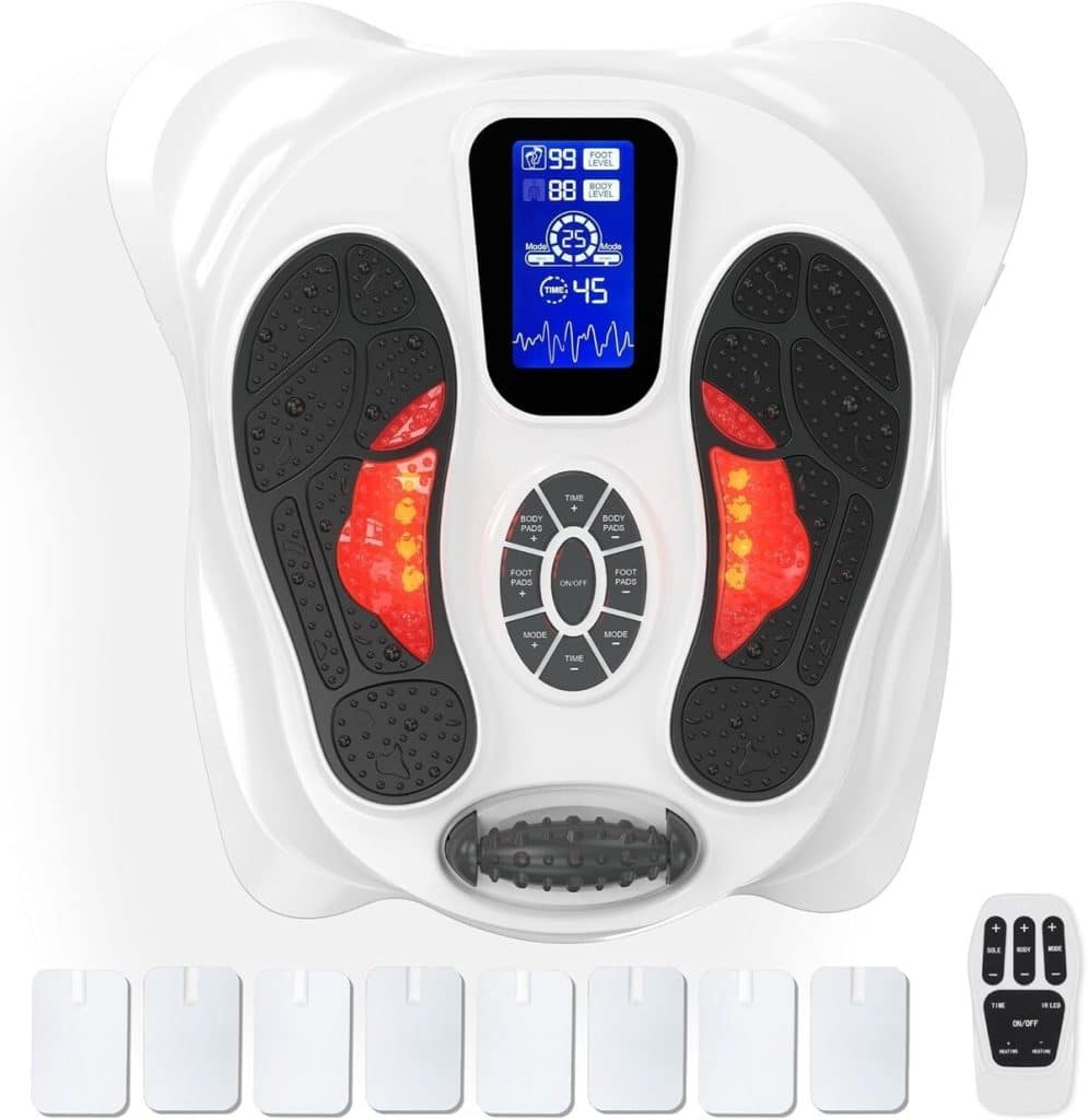Test du stimulateur circulatoire EMS + TENS : 25 modes pour soulager vos pieds