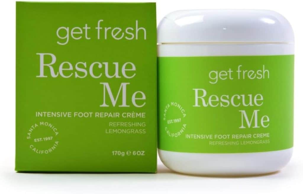 Test de la crème réparatrice intensive Get Fresh Rescue Me pour les pieds