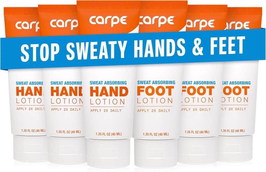 Test des lotions anti-transpirantes Carpe : efficacité pour mains et pieds