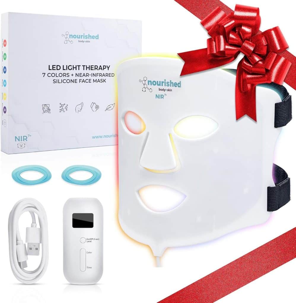 Test du masque facial LED 7 couleurs Nourished Bodynskin : soin anti-âge efficace