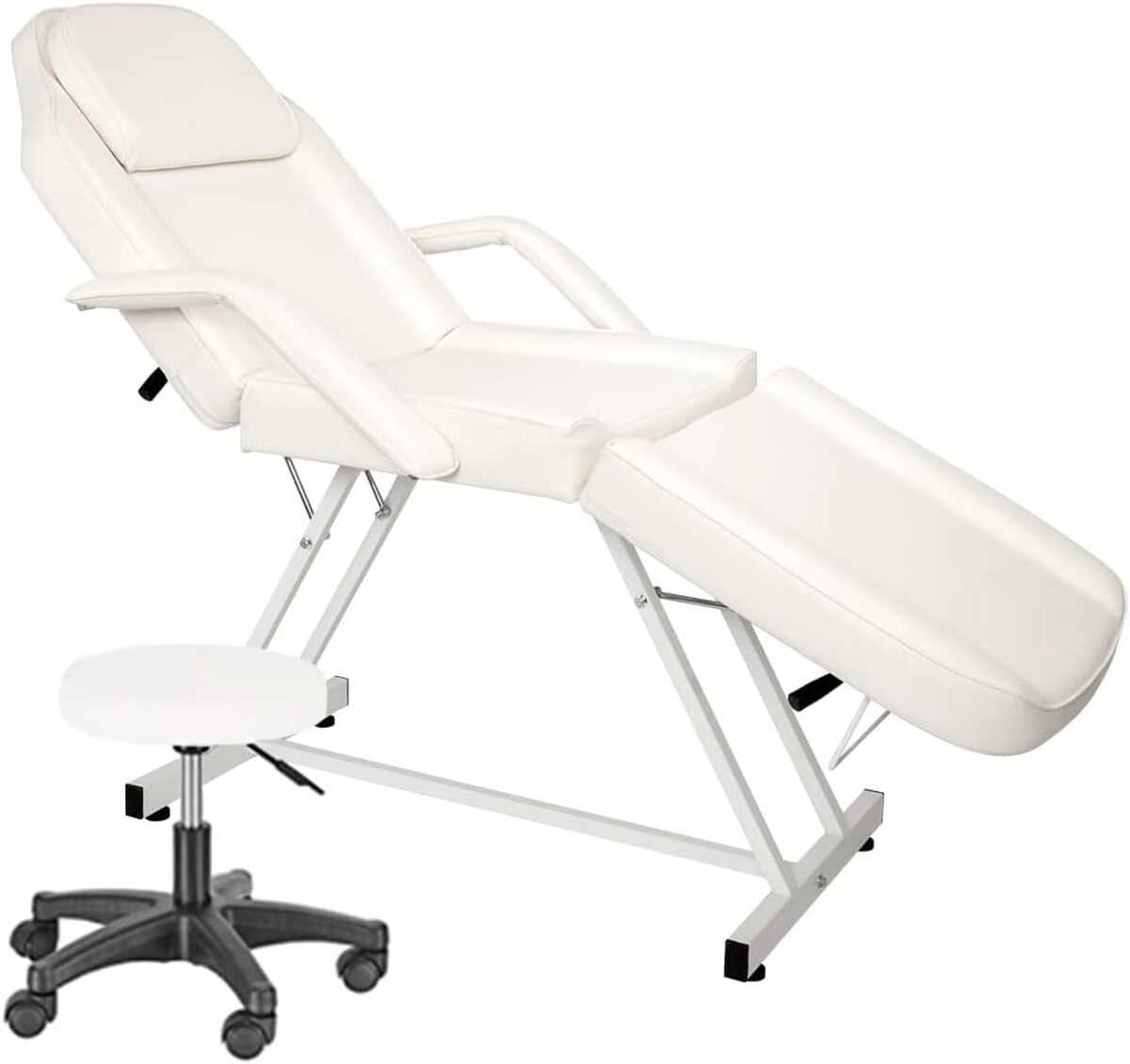 Test : table de massage LEADZM pliante aluminium 3 sections blanche