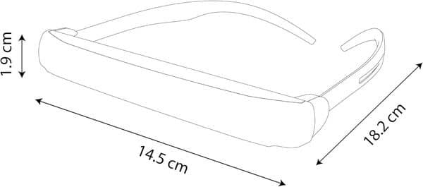 DAYVIA Lunettes de Luminothérapie LED SUNACTIV, Simulation de la Lumière du Jour, 3 Niveaux d'Intensité Ajustables, Timer Intégré, Blanc et Gris, Agréement CE Médical et Fabrication Française
