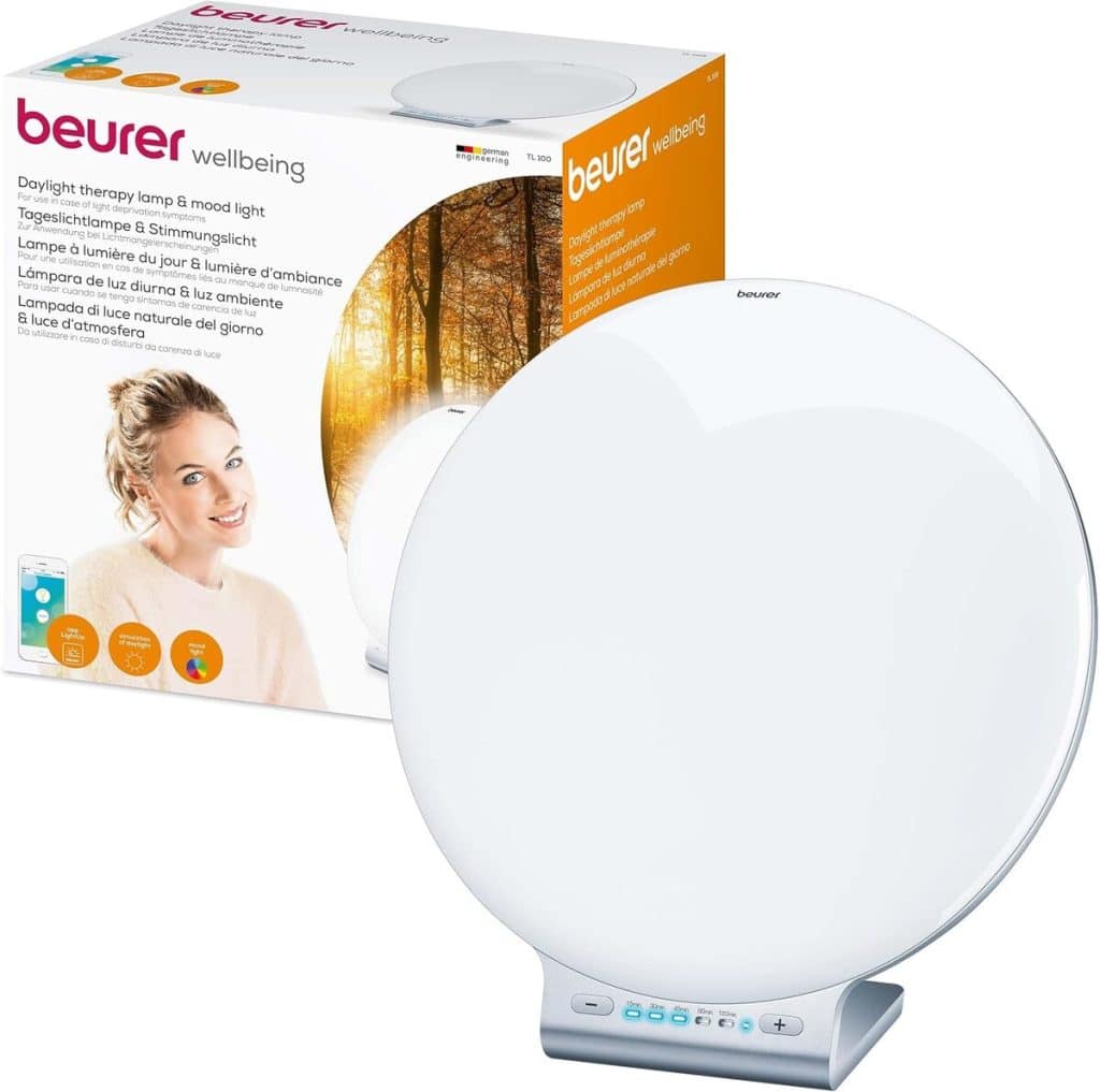 Test : lampe Beurer TL 100 LED lumière du jour et ambiance