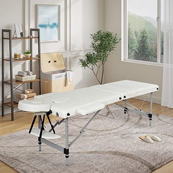 Découvrez les atouts de la table de massage pliable Mondeer. Idéale pour les professionnels du bien-être, elle allie confort et praticité pour une expérience optimale.