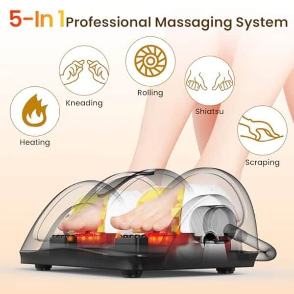 Découvrez notre avis complet sur le massage pour pieds et jambes chauffant shiatsu de tisscare : efficacité, confort et fonctionnalités en détail.