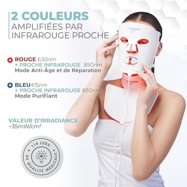 Découvrez notre avis complet sur le masque LED anti-âge Nourished Bodynskin pour visage et cou : efficacité, avantages et conseils d'utilisation pour une peau revitalisée