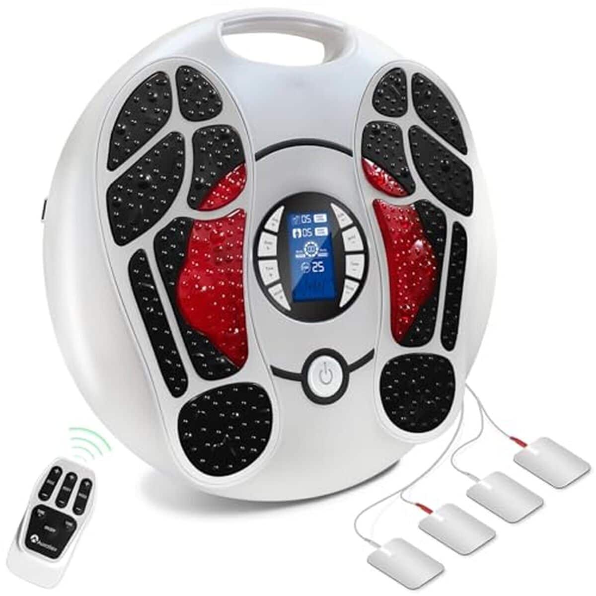 Test Auxoliev : masseur électrique pour pieds et circulation sanguine, avec télécommande