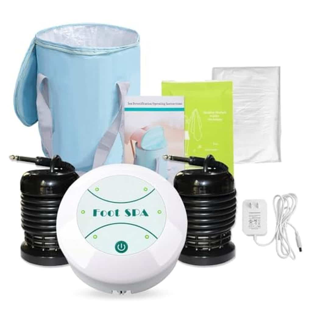 Test de la machine de bain de pieds ionique portable Junrrespire