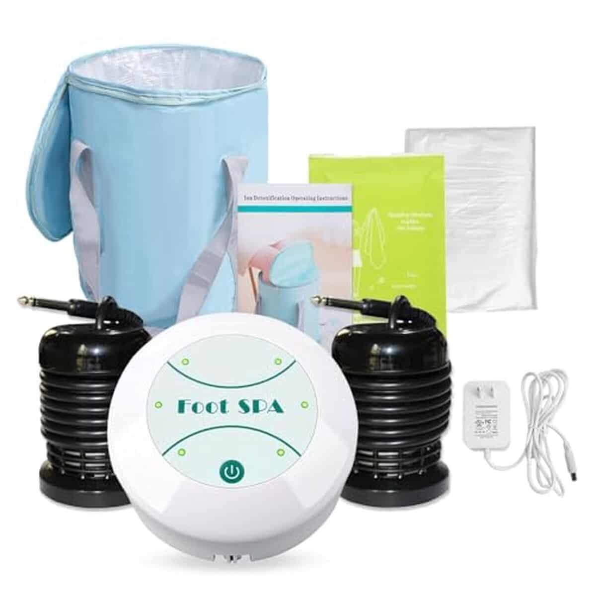 Test de la machine de bain de pieds ionique portable Junrrespire