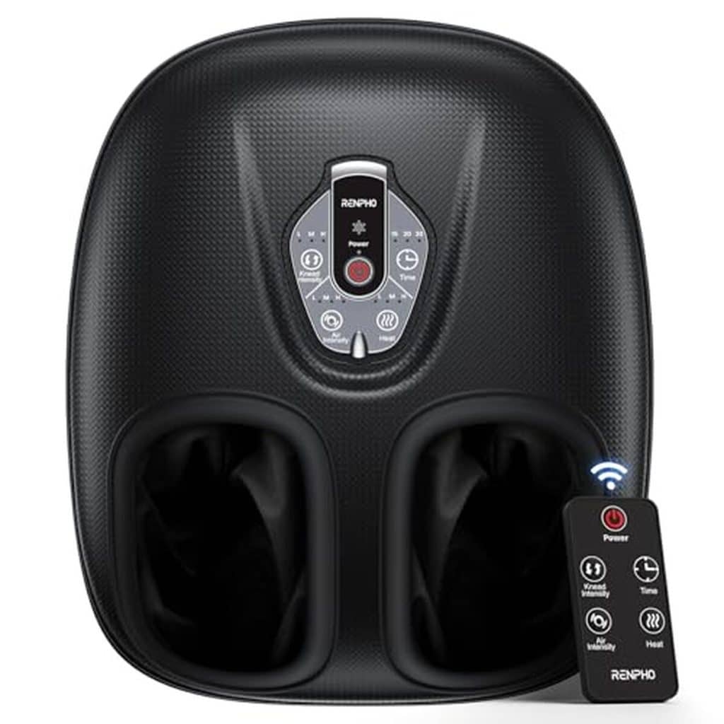 Test du masseur de pieds RENPHO : pétrissage shiatsu avec chaleur