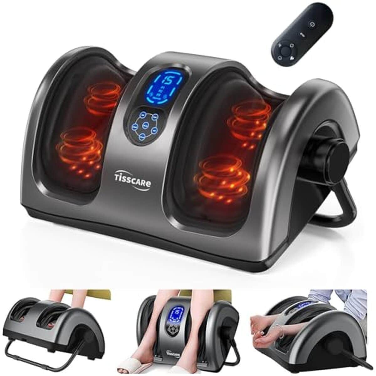 Test : tisscare appareil de massage pour pieds et jambes chauffant shiatsu