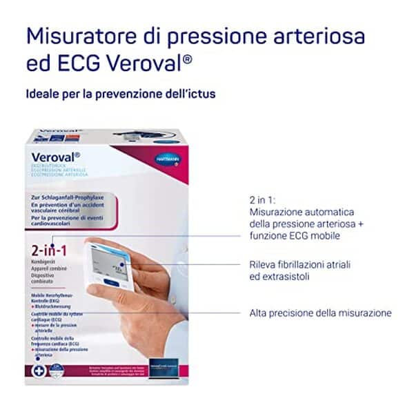 Découvrez comment l'appareil combiné ECG et tensiomètre Veroval assure une détection précoce et efficace des anomalies cardiaques en un seul geste simple et rapide.