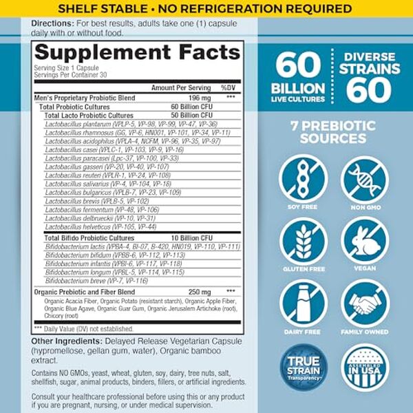 Découvrez notre analyse détaillée des probiotiques vital Flora pour hommes : bienfaits, efficacité et avis sur les 30 capsules 덧립 disponibles.