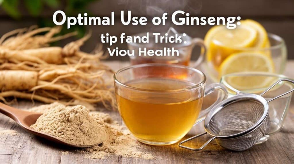 Utilisation optimale du ginseng : astuces et conseils
