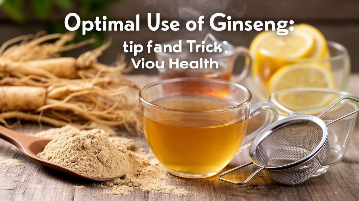 Utilisation optimale du ginseng : astuces et conseils