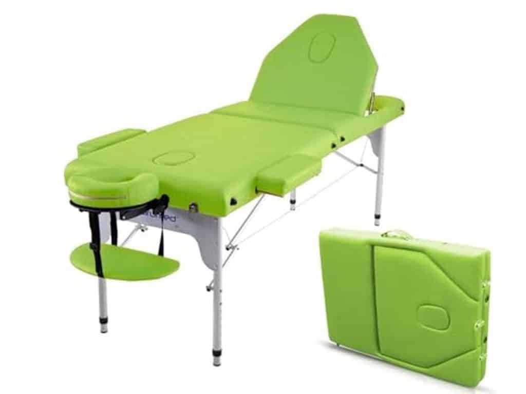 Test de la table de massage pliante Quirumed Elite en aluminium