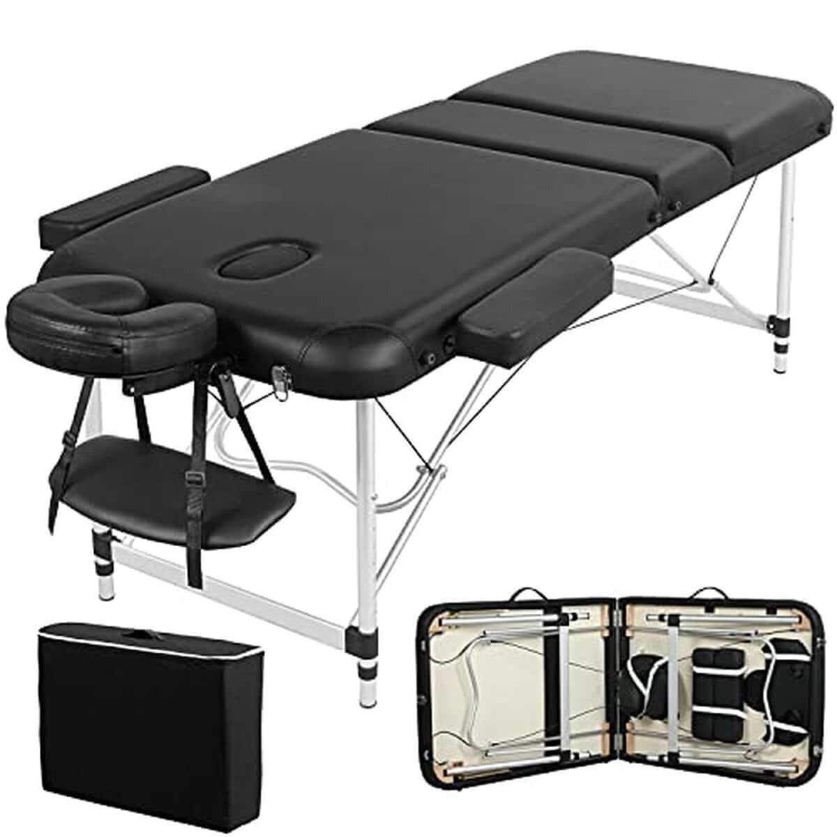 Test de la table de massage pliante Yaheetech alu 3 sections