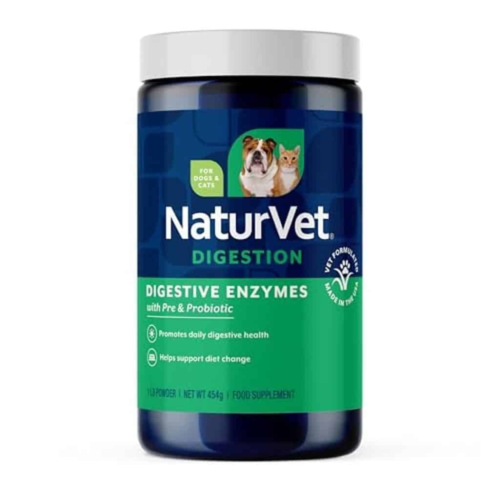 Test NaturVet enzymes digestives et probiotiques : 453 g